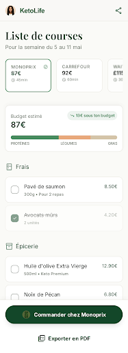 Une liste de courses qui se construit toute seule