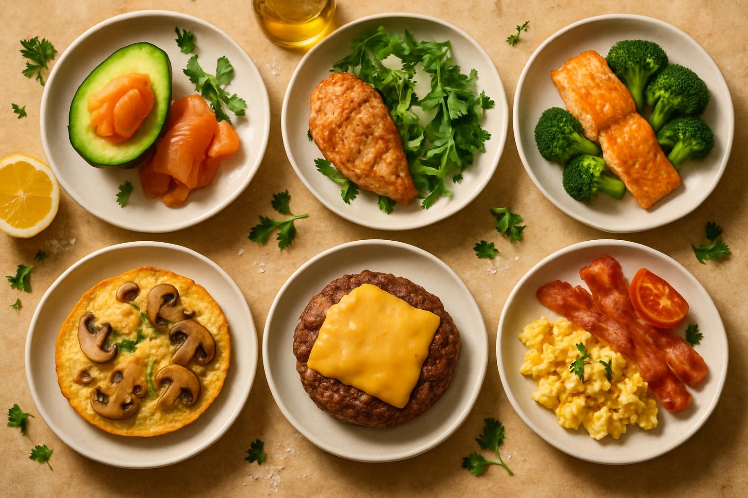 Menu KETO sur 7 jours : exemple détaillé avec macros